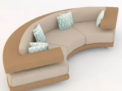 Il Loft Rodi Semicircolare sofa 3D model