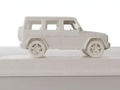 Mercedes-Benz-G500-2019-model-3dprinted model in clay 3D model