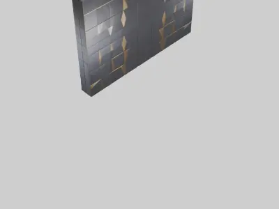 Geometric Wall Panels Low-poly 3D model purchase