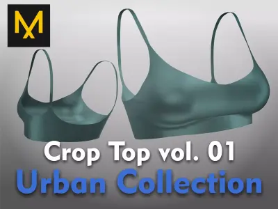 Crop Top vol 01 Urban Collection 3D model