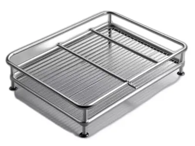 Modern Kitchen Dish Drainer Organizer Low-poly 3D model