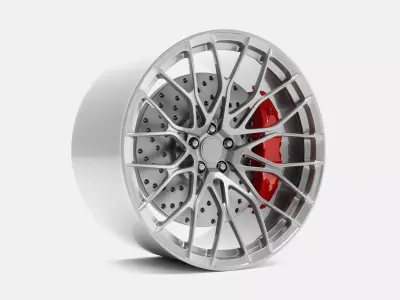 20x12 PUR RS25 Wheel and Brake 3D print model