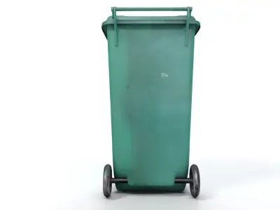 Used Trash Can Free 3D model