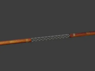 weapon wooden sword 3D model
