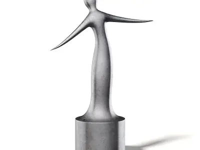 Modern Sculpture 3D Model 3D model