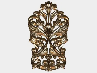 Carved decor for cnc 45 3D model