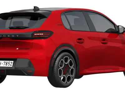 Peugeot E-208 GTI 2026 3D model