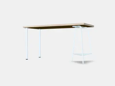 LAW CAPTAIN - DRAFT Desk 4 Low-poly 3D model