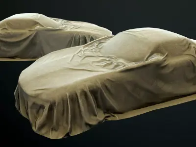Car Cover c Low-poly 3D model