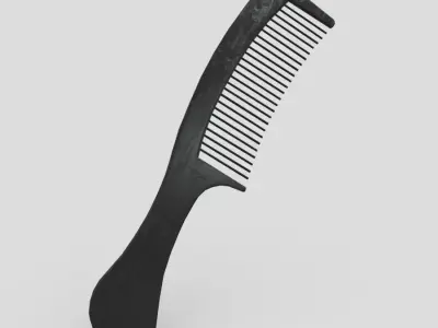 Hair Comb 2 Low-poly 3D model