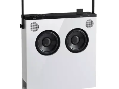 OB-4 Bluetooth Loudspeaker White by Teenage Engineering 3D model
