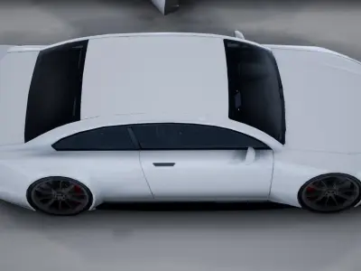 Generic Mid Size 2 Door Coupe 2 Low-poly 3D model