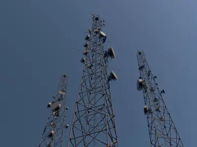 Telecommunication Tower 3D model