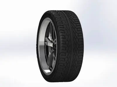 Wheels Schott Mod 5 PT 20inch for your scale model 3D print model