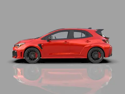 Toyota GR Corolla 2024 HQ interior 3D model