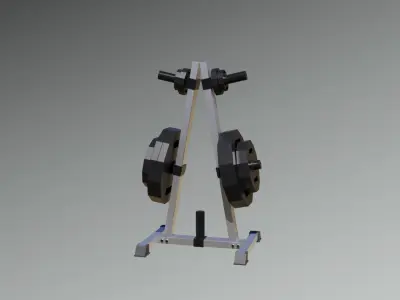 Weight holder - Gym Equipment Low-poly 3D model