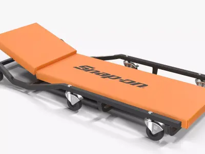 Car Creeper Orange JCW65R Low-poly 3D model