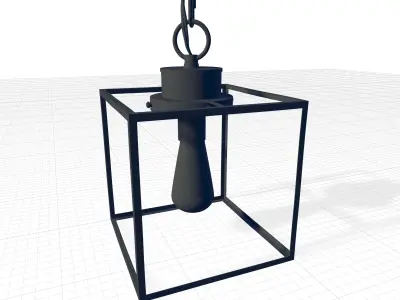 Roudebush Light Lantern Square Pendant 3D model