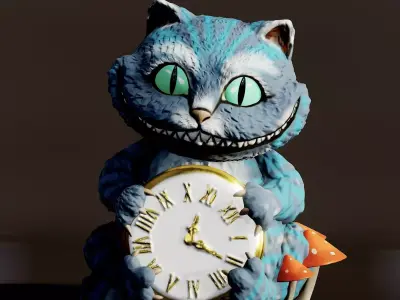 Cheshire Cat Casket 3D print model