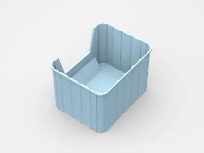 Industrial Plastic Container 3D model