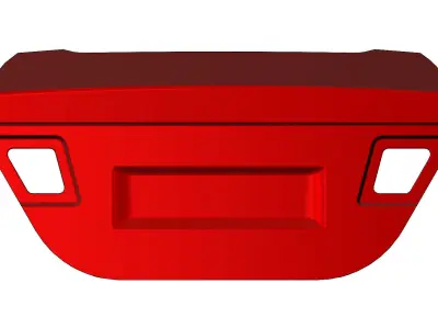 Car trunk lid panel 3D print model