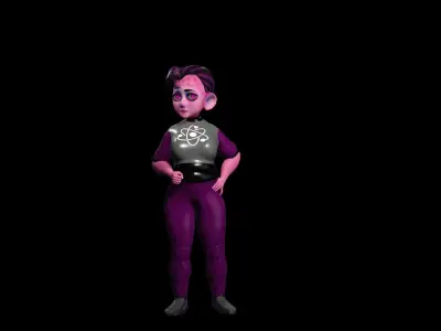 Sckript Toon Series Science-fiction collection The Engineer Low-poly 3D model