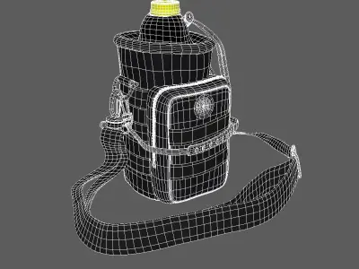 3D Water Bottle Carrier Low-poly 3D model