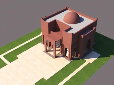 Traditional Moroccan House Marrakech 3D model