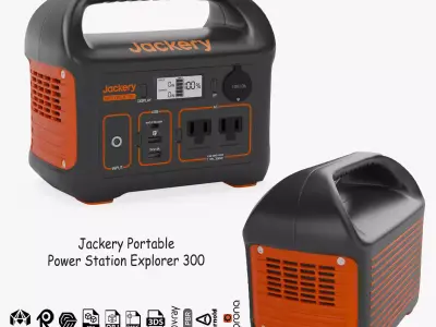 Jackery Portable Power Station Explorer 300 3D model