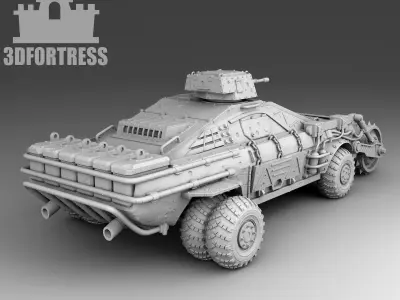 Spiked roller 3D print model