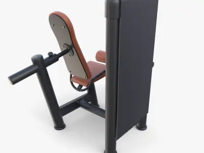 Leg curling machine 3D model