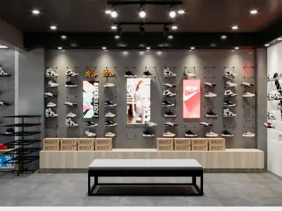 JD SHOES STORE Low-poly 3D model