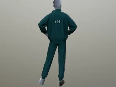 Sport Suit Squid 3D model