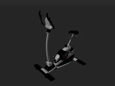 Exercise bike 3D model 5