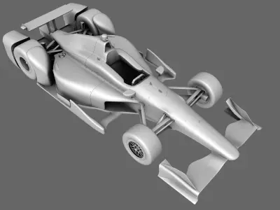 Dallara Open Wheel Car Chevrolet 2015 Low-poly 3D model