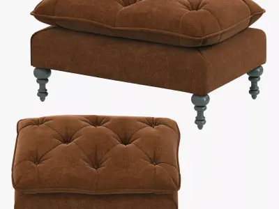 HPDECOR Decorista Choco ottoman 3D model