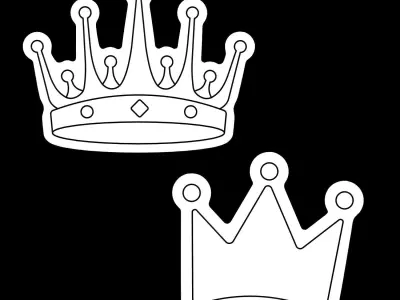 Crown Neon Signs 3D model