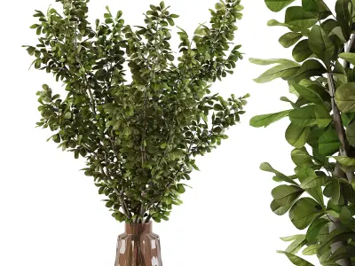 Branches in a vase 018 3D model