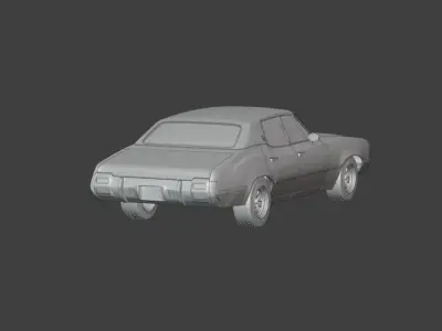 1971 Oldsmobile Cutlass Supreme sedan  3D print model