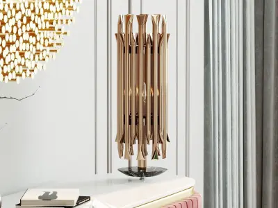Edith sideboard with decor set  3D model