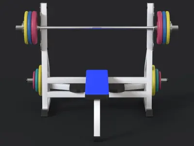 Weight Bench 3D model purchase