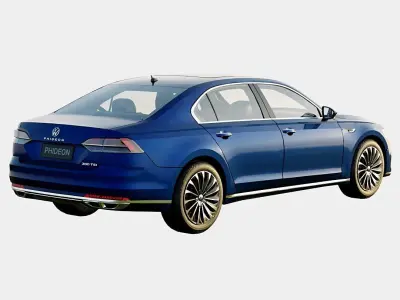 Volkswagen Phideon 2021 380 tsi Spec Low-poly 3D model