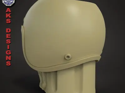 Biker skull 2 Pen holder 3D print model