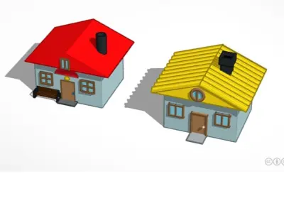 home house Free low-poly 3D model
