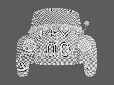 classic volkswagen beetle 3D model