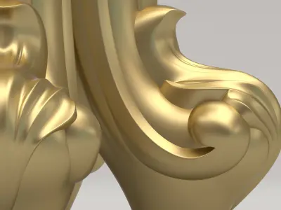Carved Leg 3D model