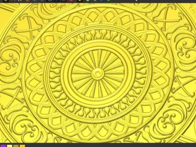 PATTERN BED HEADBOARD - BACK PLANE 3D print model