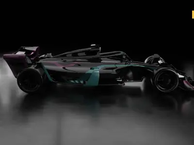 Formula 1 Generic Racing Car 01 Low-poly 3D model