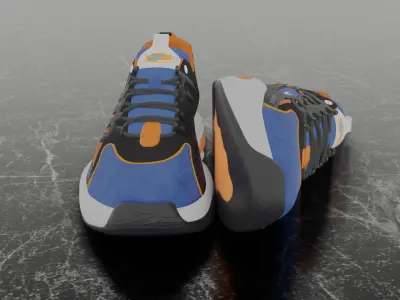 REEBOK SOLUTION MID 3D SHOES Low-poly 3D model