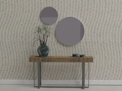 Vase and saucers 3D model